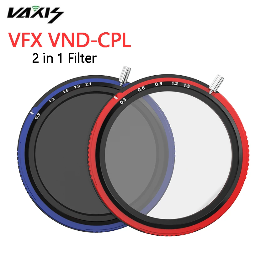 

Vaxis VFX VND-CPL Adjustable Filter Polarizing 77mm 82mm Micro DSLR Camera 0.3-1.5 0.9-2.1 gear for Sony fx3 Nikon Canon Fuji