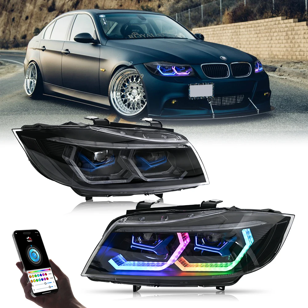 

KuerLED RGB Headlight For BMW 3 Series E90 E91 2009-2012 328i 335i xDrive 328xi 335d 335xi Full LED Front Lamp