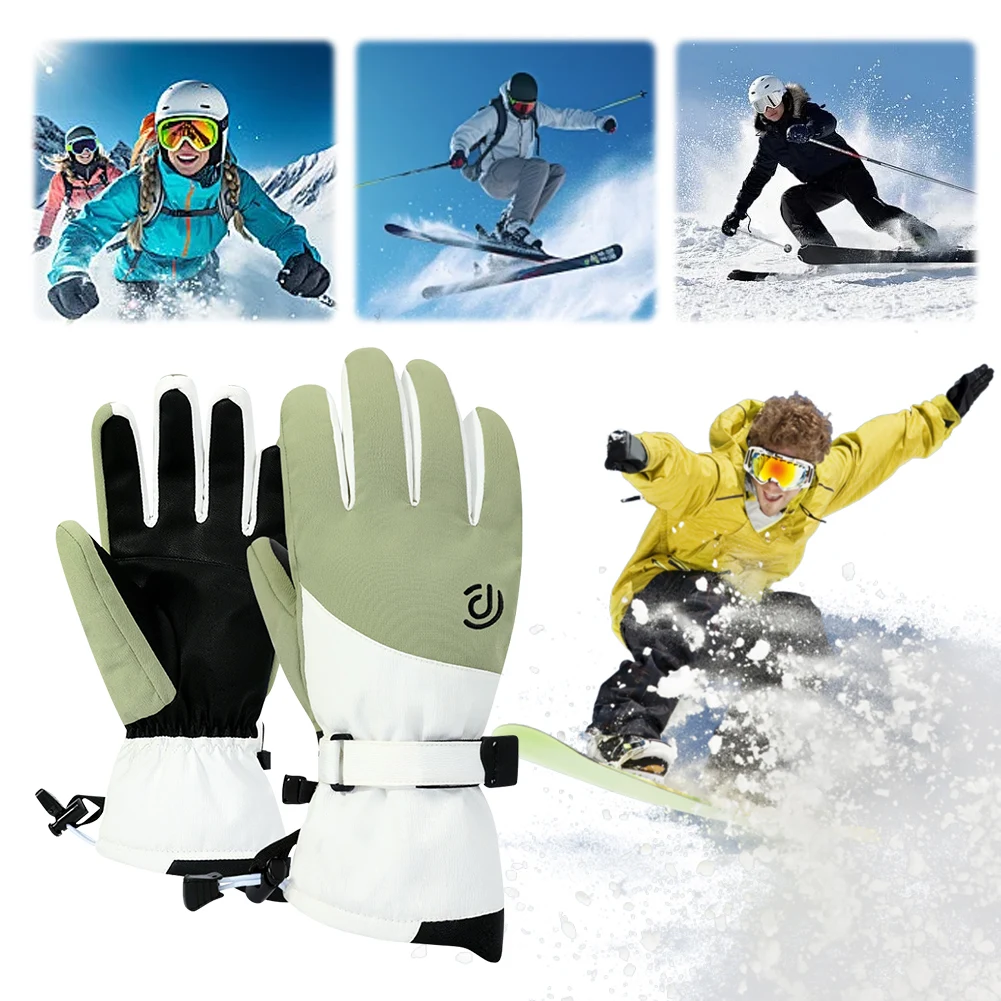 Winter Unisex Snowboard Ski Gloves Non-slip Windproof Touch Screen Thermal Gloves Waterproof Motorcycle Cycling Warm Snow Gloves