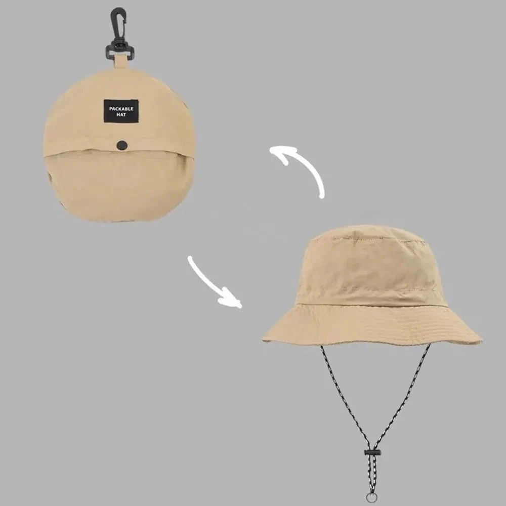 Szybkoschnące czapki rybackie Kobiety Mężczyźni Outdoor Sun Anti-UV Protection Panama Hats Wodoodporne Camping Składane kapelusze przeciwsłoneczne