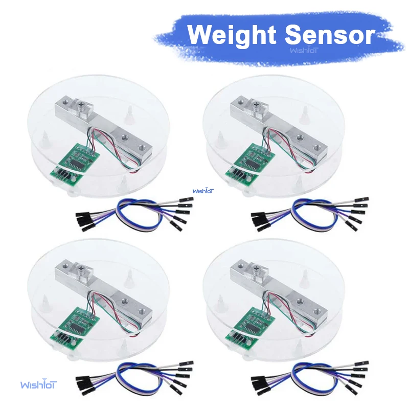 4Sets Digital Load Cell Weight Sensor Kit 20KG HX711 AD Converter Breakout Module Electronic Kitchen Scale for Arduino DIYmalls