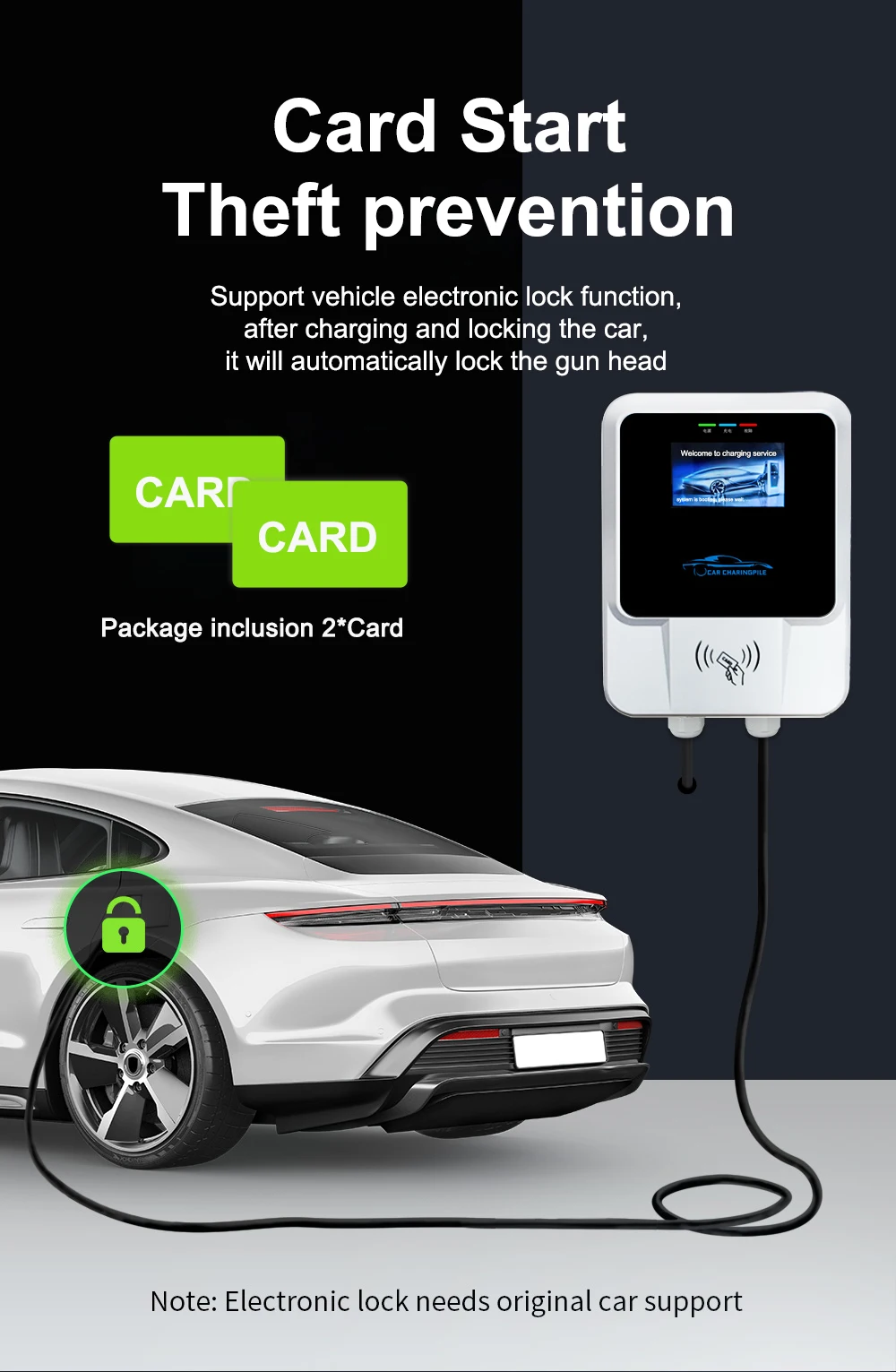 PEOCKE Type 1 Charger Station Electric Vehicle Charging Cable with SAE J1772 Plug 1 Phase 7kw 32A EVSE Wallbox US Plug