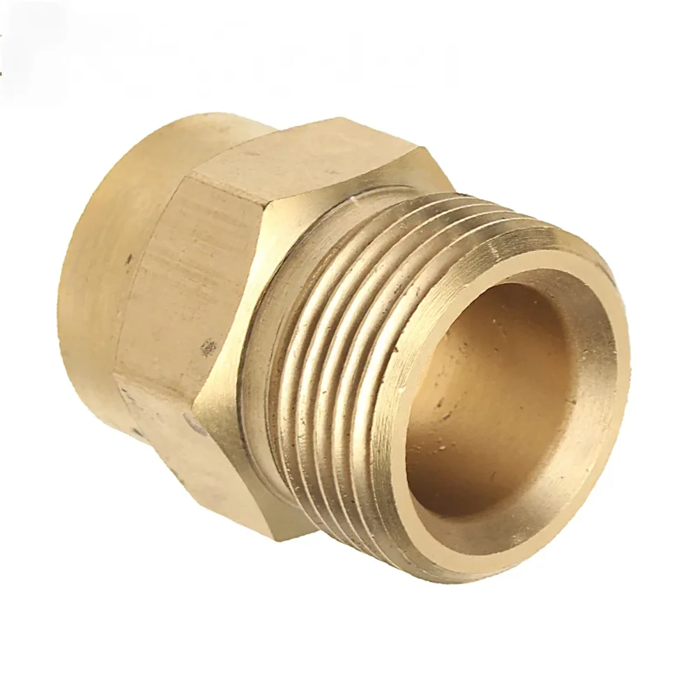 1 Stück M22 14mm X 1/4 Messing-Adapter für Schaumlanze, Kupplungsstück 1/4 F2 für Hochdruck-Schaumbehälter-Anschluss