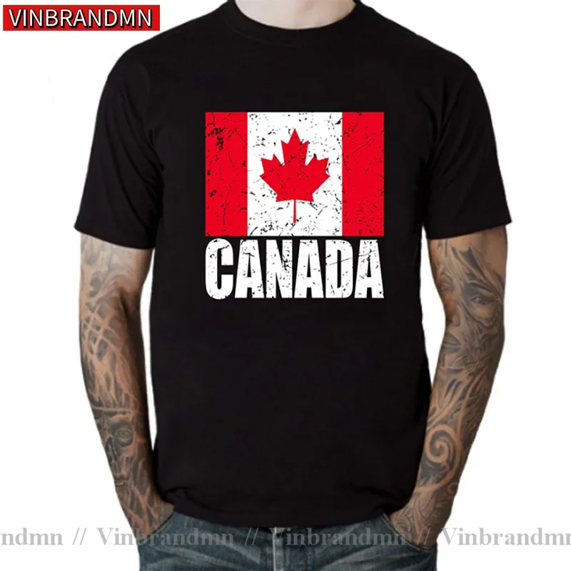 True North Strong Canada T-Shirt Canadian Map Flag T Shirt Toronto Ontario Canada Maple Leaf Canada Day Letter Printed Tee shirt