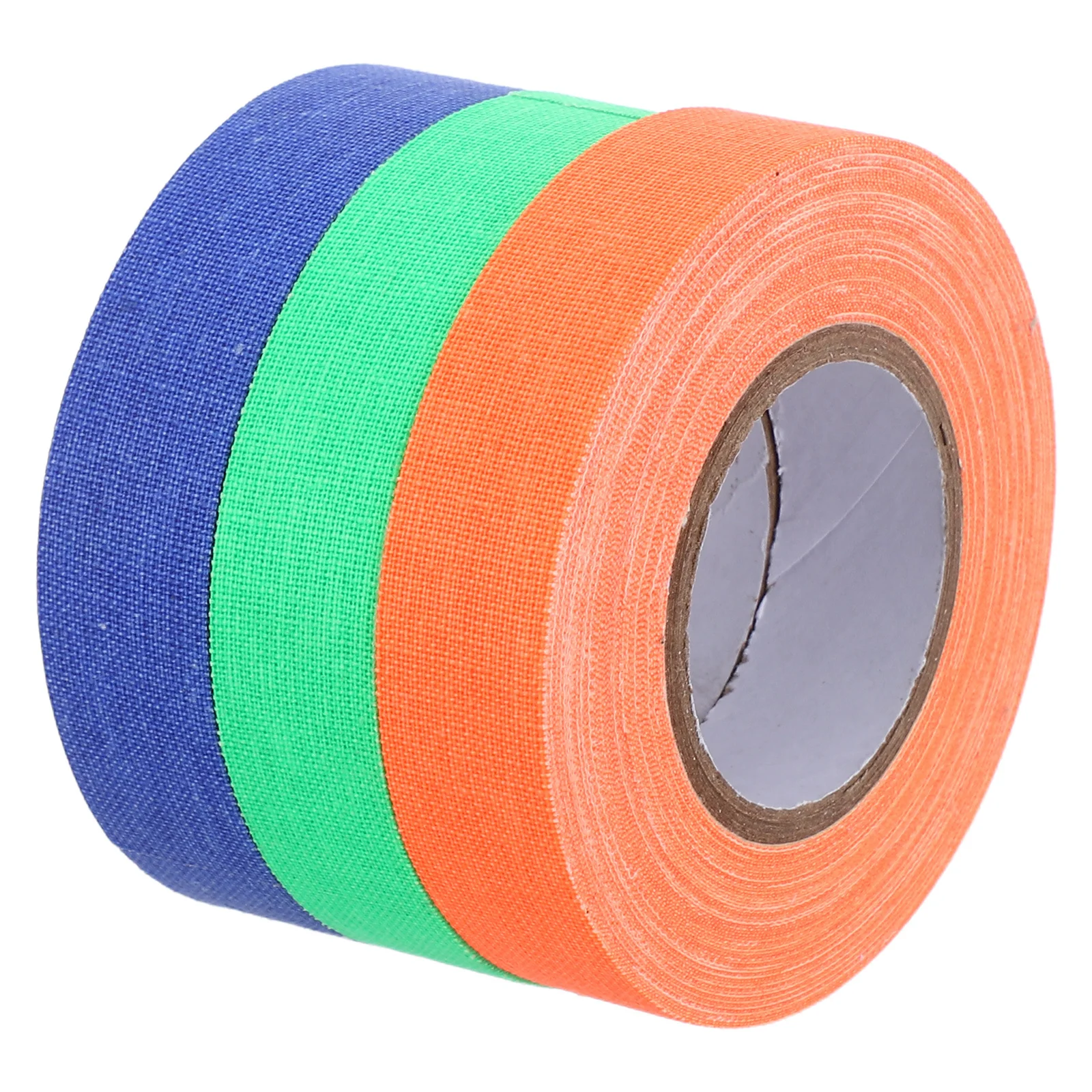 

3 Rolls 10M X 15Mm Fluorescent Cotton Cloth Tape Glow In Dark Neon Self-Adhesive Luminous Tape For Party Stage Uv Blacklight