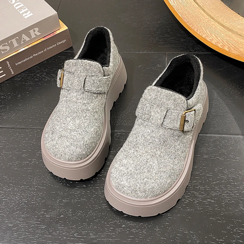 

Flats Platform Women's Loafers Shoes Suede Casual Sport Shoes Fashion Dress Woman's Sneakers Autumn 2025 Designer Zapatos Mujer
