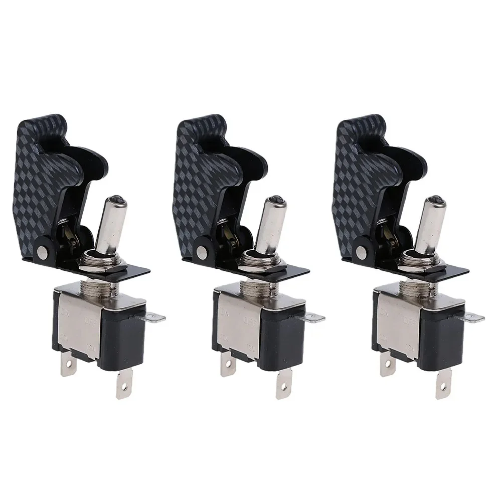 3 Pack Rocker Switches 12V 20A with LED Indicator SPST On/Off Design for Easy Installation in Automotive Settings