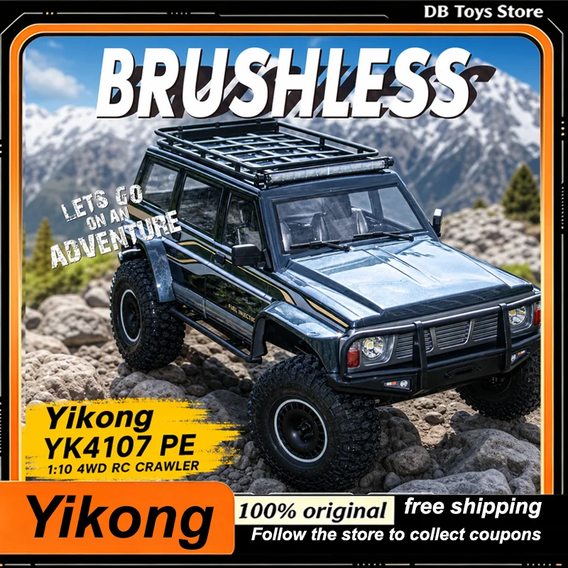 New Yikong YK4107 PE 1/10 RC Crawler Brushless Electric 4WD Simulated Patrol Off-Road Climbing Car w/ Differential Lock RC Car