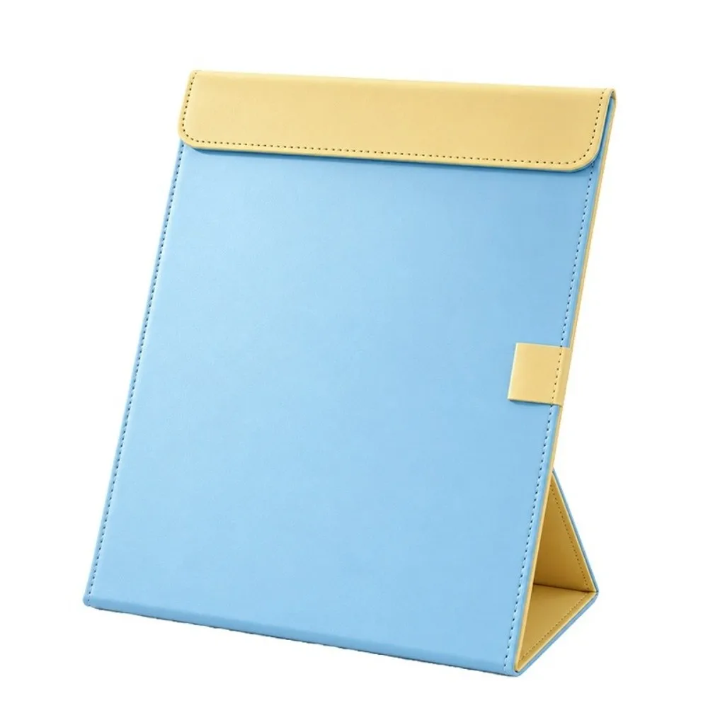 Portable PU Leather A4 Clipboard Magnetic Double-Clips Writing Board Pad Multi-Function Document Paper Holder Meeting