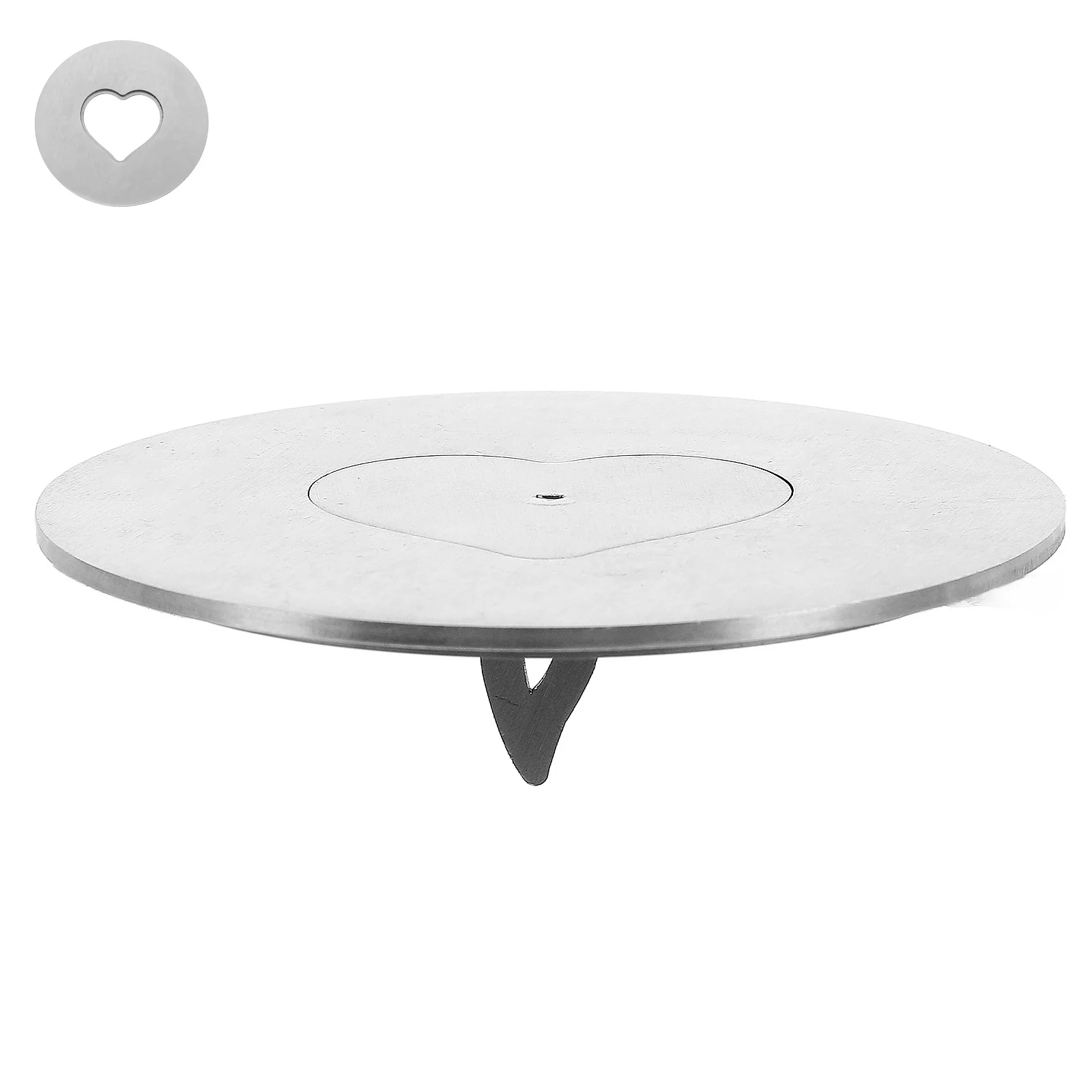 

1pc Stainless Steel Jar Lid Cover Heart Hollow Design Snuffer Topper For Decorative Candles Replacement Shade Sleeve