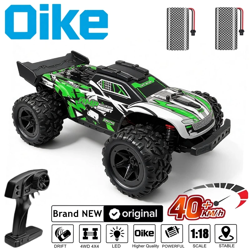 Oike RC Drift Car With LED Light 50KM/H / 80KM/H Brushless 4WD Remote Control Electric High Speed Racing Monster Truck for Adult