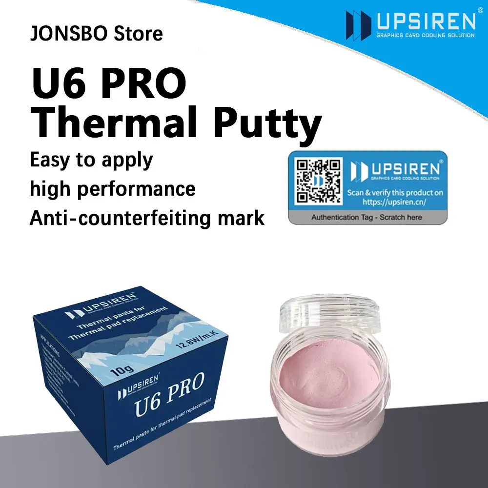 

UPSIREN Thermal Putty U6 PRO For GPU BTC Graphics Card Thermal Pad Replacement Custom Thickness Non-Conductive Thermal Putty