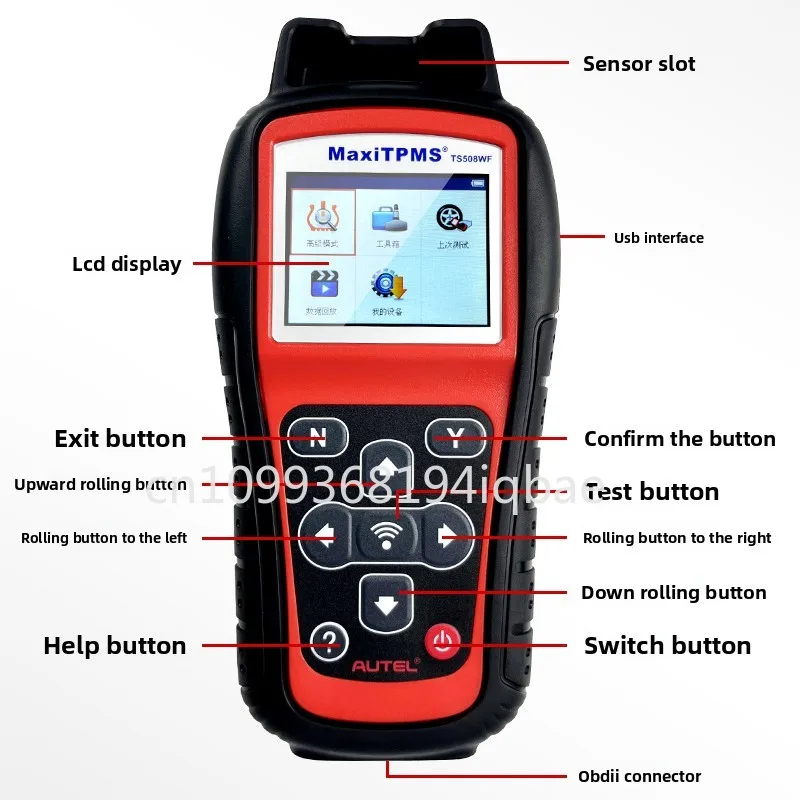 أداة مطابقة ضغط الإطارات TS508WF إعادة ضبط ضغط الإطارات برمجة مطابقة TS508WIFI Daotong الاستشعار النسخة الصينية في S #5