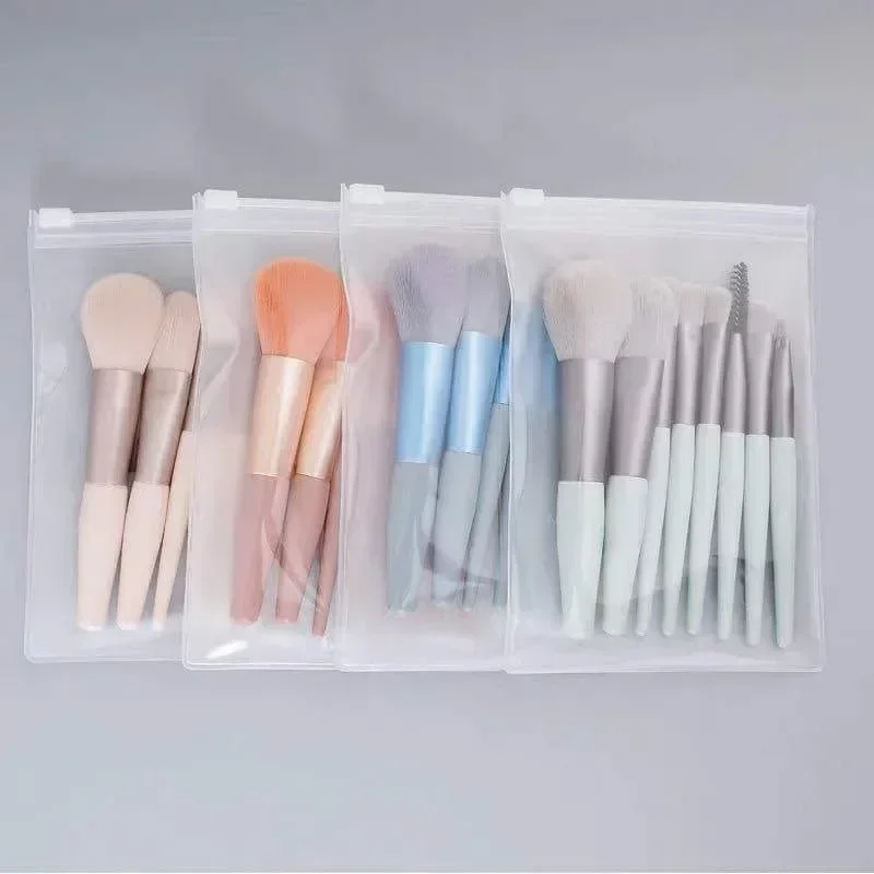 8 Pcs Mini Travel Poable Soft Makeup Brushes Set Eye Shadow Foundation Powder Eyelash Lip Concealer Blush Make Up Brush Set