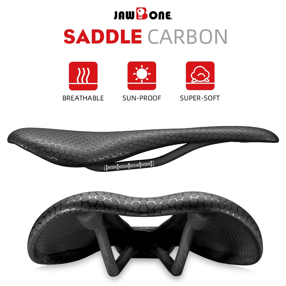 JAWBONE 7D Full Carbon Bicycle Saddle Ultralight Racing Bike Seating Cushion Rail 7*9 MTB Road Gravel Racing Seat Cycling Parts