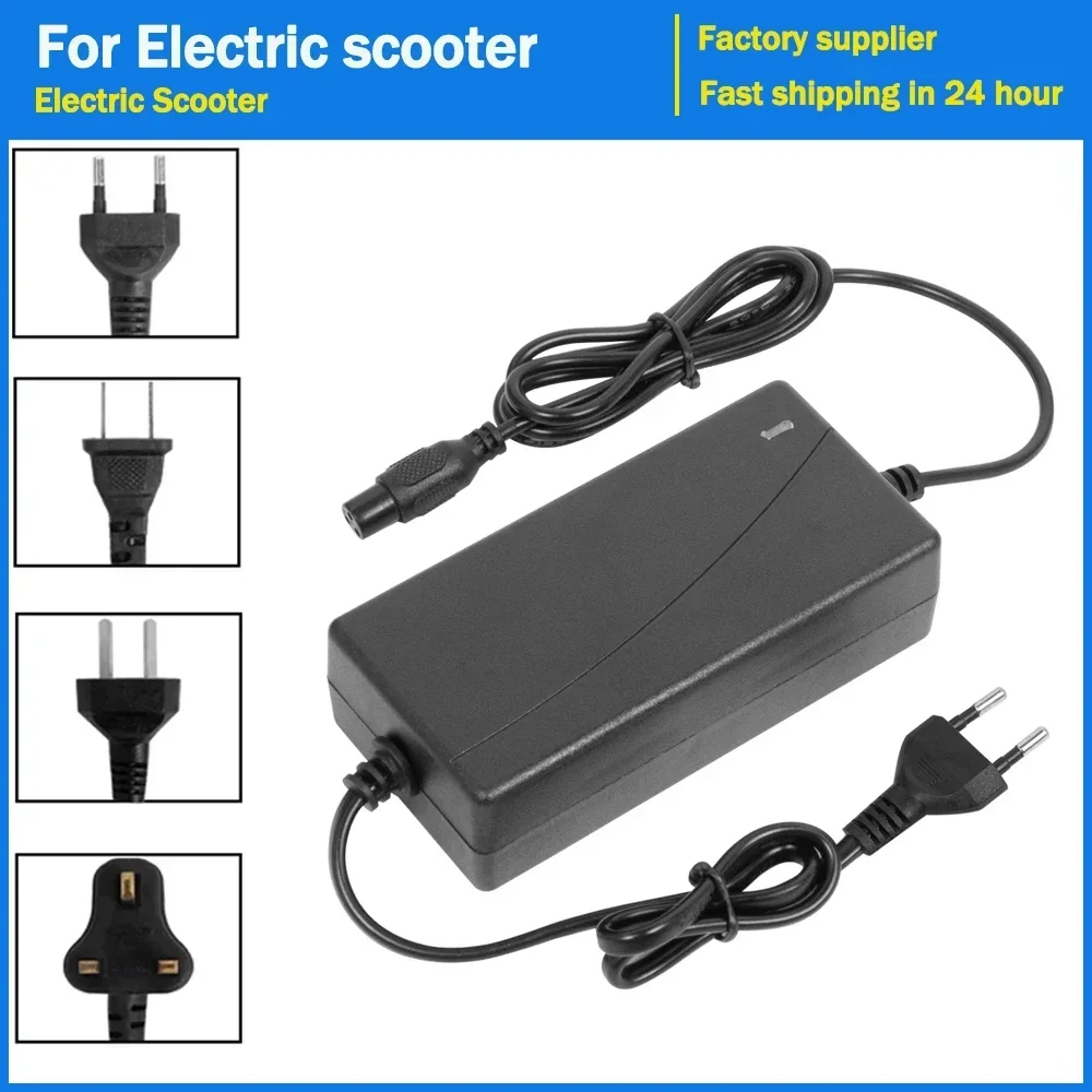 Accesorios de cargador de batería de litio de 42v 2A para Hoverboard, piezas de cargadores de iones de litio autoequilibrantes para bicicleta eléctrica