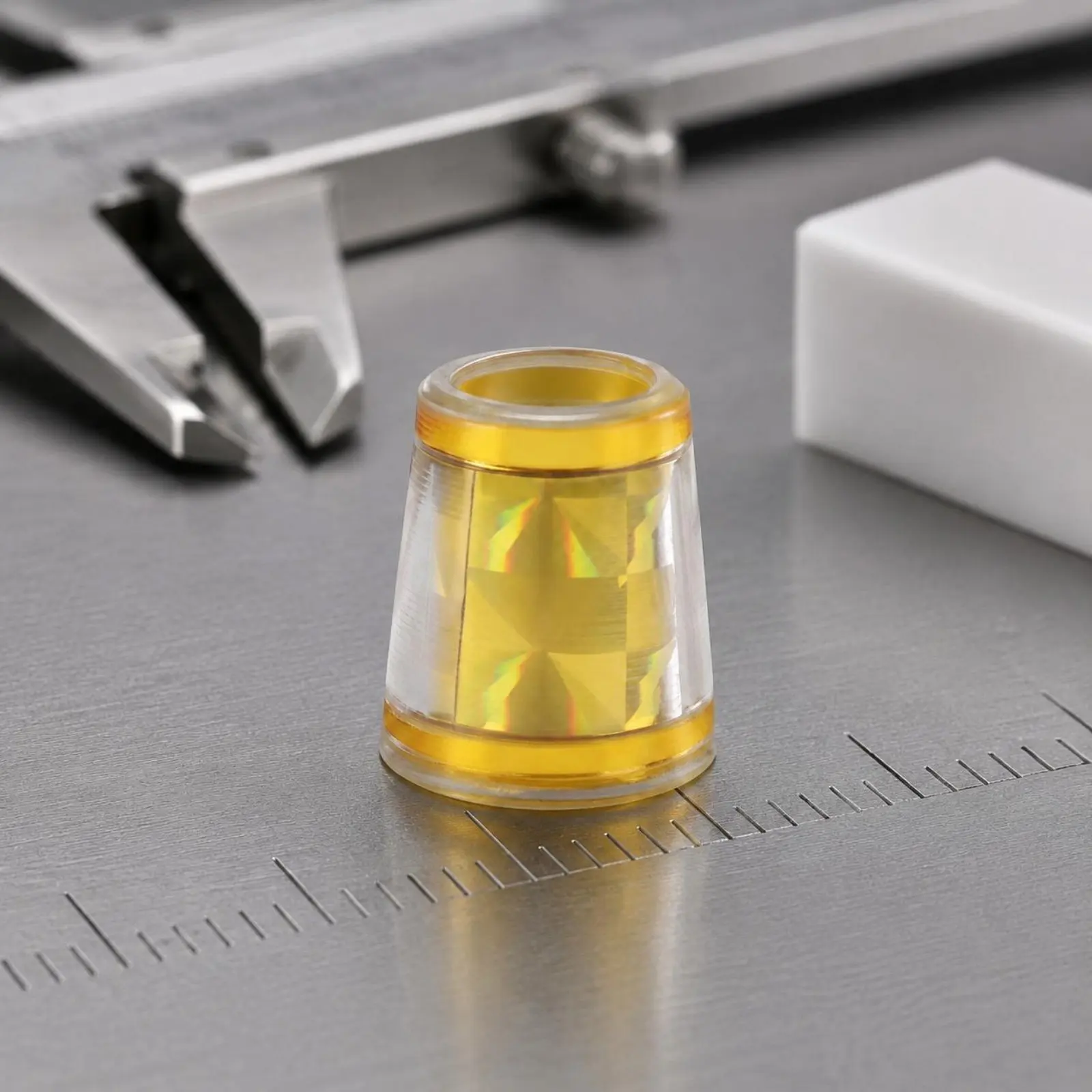 

10 Pieces Geometric Pattern Ferrule Easy to Install Gold Golf Ferrule Golf Club Shaft Cap ABS Plastic Replacement Part
