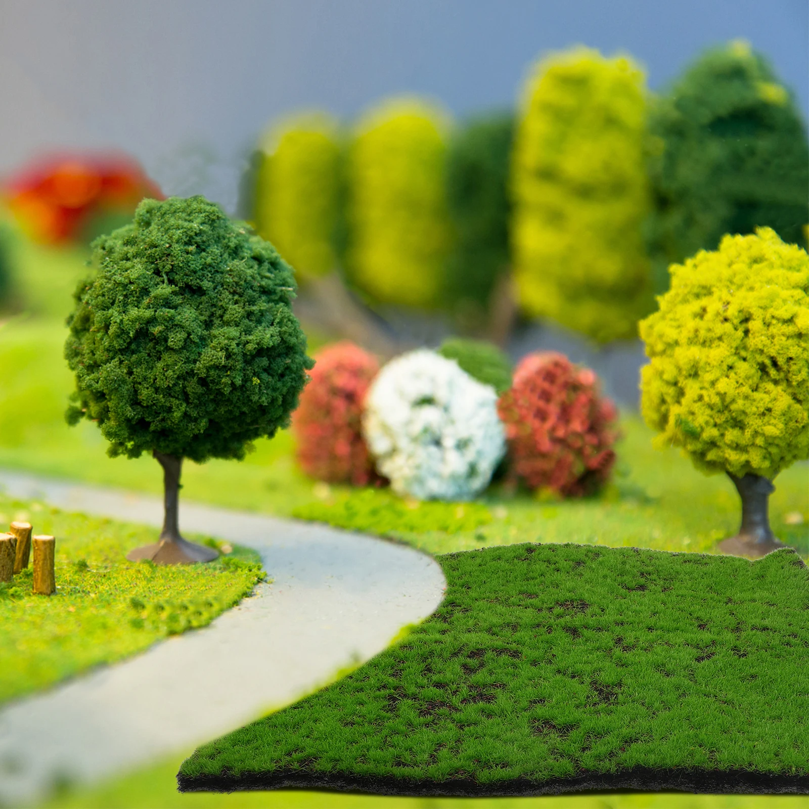 

Grass Mat Square Fake Turf Tile For Artificial Grass Mat Garden Landscaping Decor Simulation Green Turf Mats