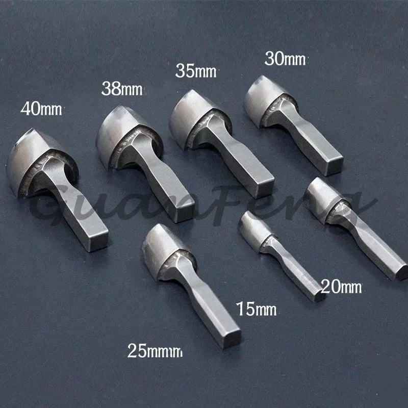 Professional V‑Shape Leather End Punch DC53 Steel 15‑40mm Sharp Tool for Leather Belt Watch Strap Craft Trimming
