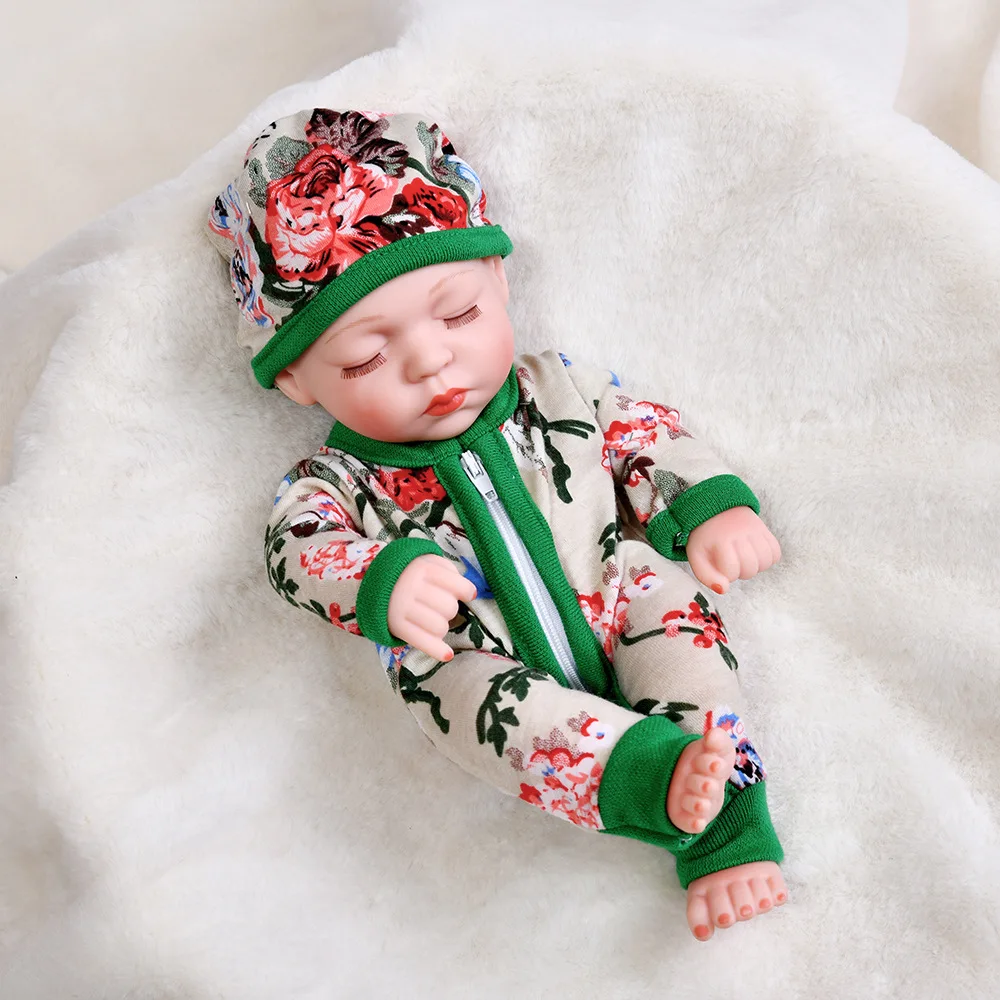 

Reborn Baby Dolls - 30cm Sleeping Baby Doll, Newborn Baby Doll Realistic Vinyl Body Children Girls Soft Silicone Real Touch