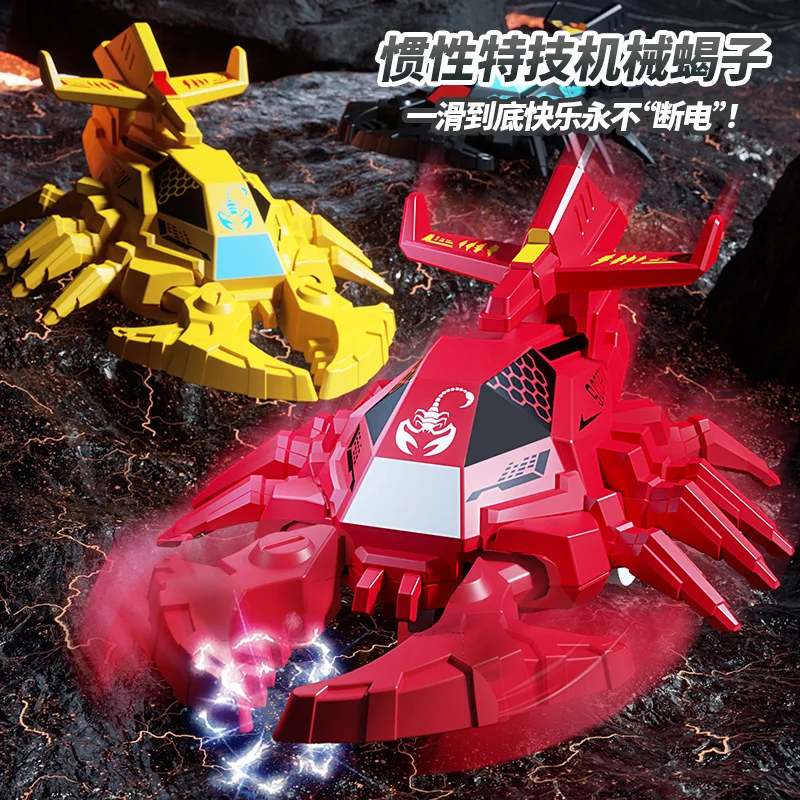 Children's Toy Car Simulation Mechanical Scorpion Battle Car Inertia Driving Stunt Scorpion Clip Car Toy Boys Interactive Toys