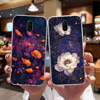 For Oneplus 6T 7 Pro 8 Pro 7T 6 Protective Phone Case For Oneplus 1+6T Shockproof Clear Soft Silicone Back Cover Flower Fundas