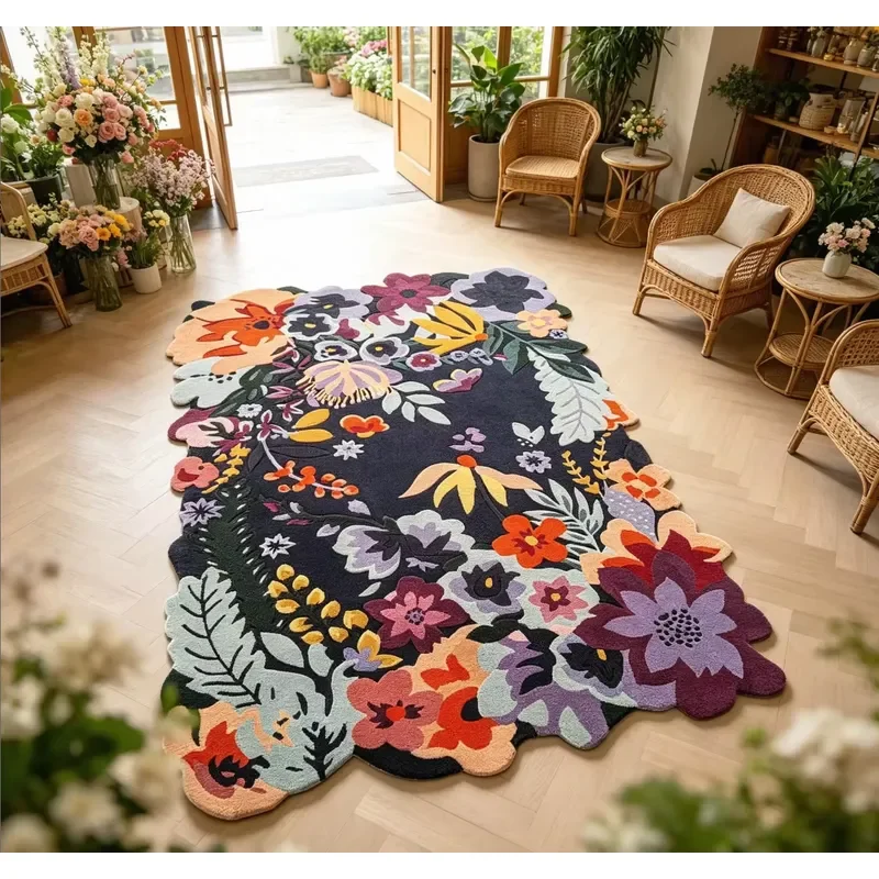 Handmade wool carpet, wear-resistant and durable, heavy-duty commercial hotel corridor high-traffic area floor decoration