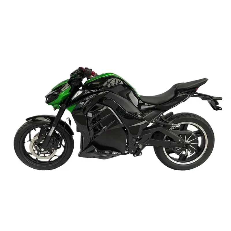 2026 Luyuan Green/black Color 10000w Electric Lithium Motorcycle Z1000 With Wolf Eyes Headlight Moto