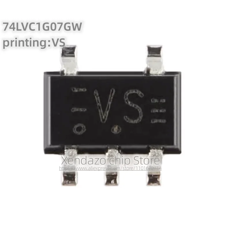 10pcs/lot 74LVC1G07GW printing VS SOT-353 package Original genuine Buffer chip with open drain output