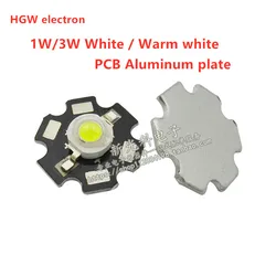 10X 1W High Power LED White /Warm White chip Beads Lamp Chip For DIY Light with 20mm Star PCB Platine Heatsink Interior Lighting