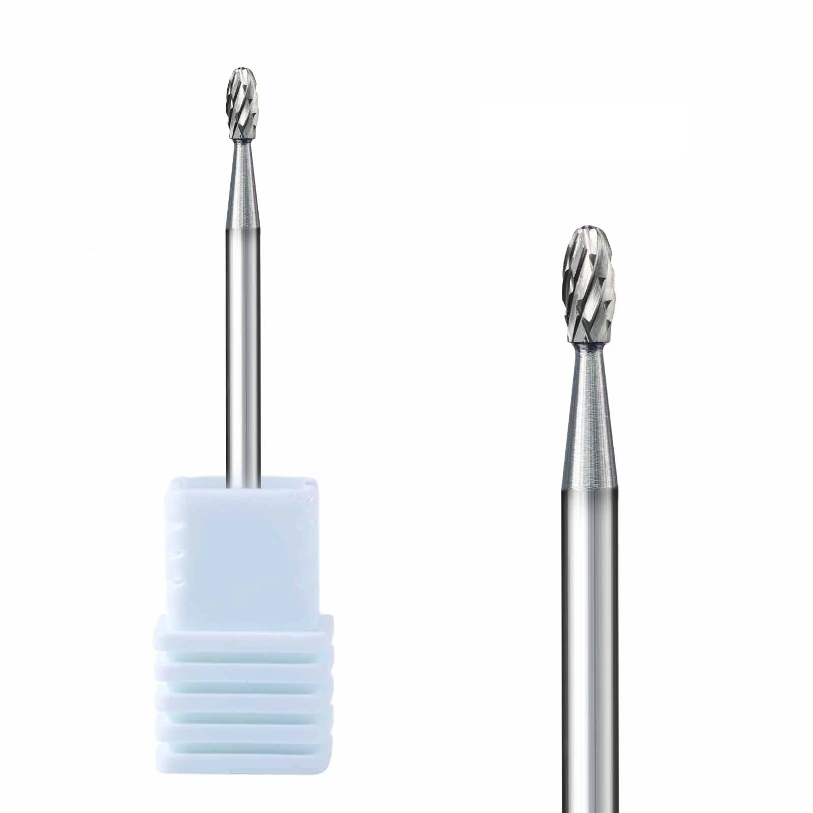 Set manicure per punte da trapano per unghie in carburo di tungsteno da 10 pezzi per strumenti per il trattamento rapido della pelle morta per la rimozione rapida delle unghie acriliche