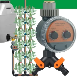 KESLA Garden Ball Valve Water Timer Drip Irrigation Barrel Automatic Watering Controller No Pressure for Lawn Bonsai Pot Plant