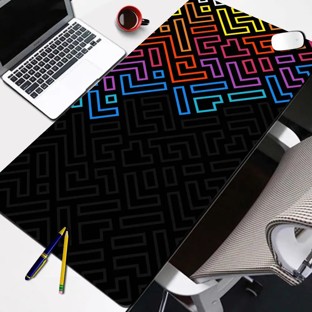 

Large Simple line Rubber Non-Slip Mousepad With Lock Edge Abstraction Art Game Desk Mat Mousepad Office Computer Accessories