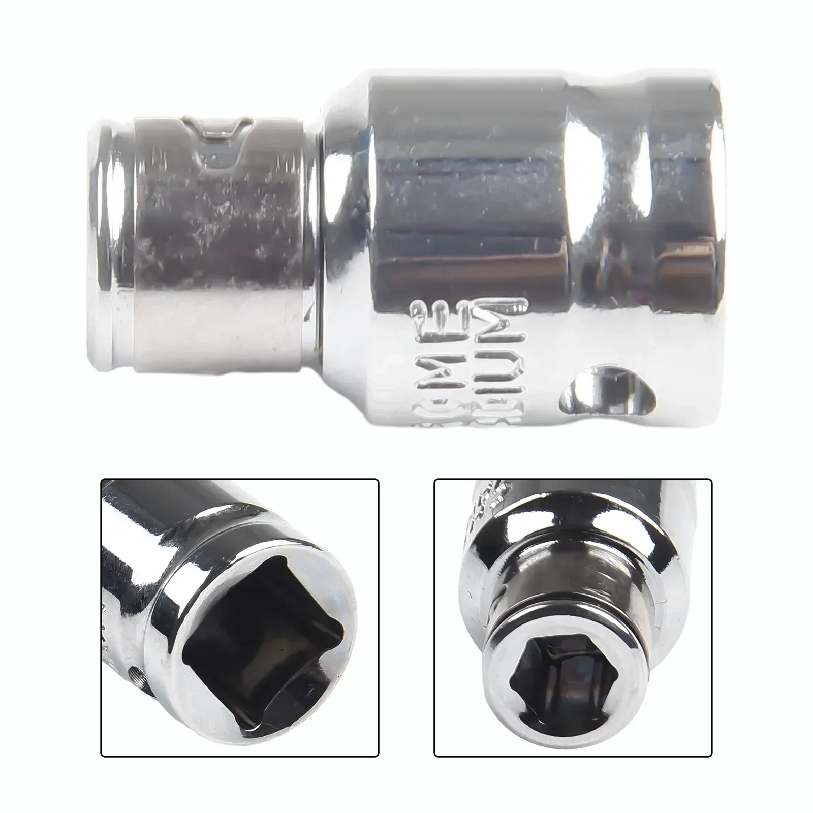 Adapter Hoofd Mouw 3/8 Vierkant Naar 1/4 Hex Connector Dopsleutels Adapter Schroevendraaier Bit Impact Socket Handgereedschap Accessoires