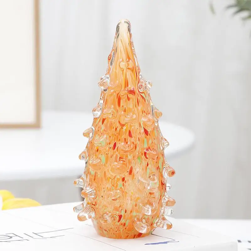 

Mini Handmade Glass Christmas Tree Colored Glaze Christmas Tree Exquisite Desktop Ornament For Christmas Decoration Navidad 2024
