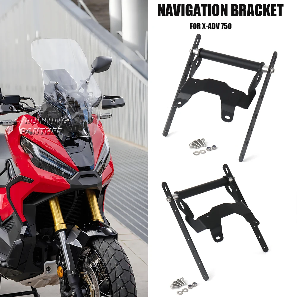 

New Motorcycle Metals Accessories Navigation Bracket Holder Black For Honda XADV750 X-ADV750 XADV 750 X-ADV 750 xadv750