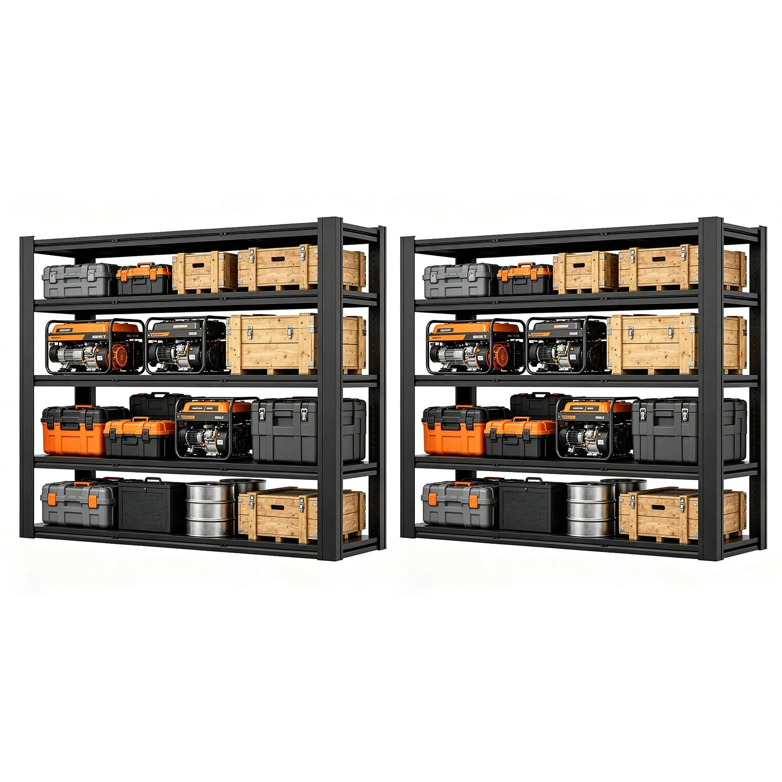 5-Tier Heavy Duty Garage Shelving, 5000LBS Capacity, 84
