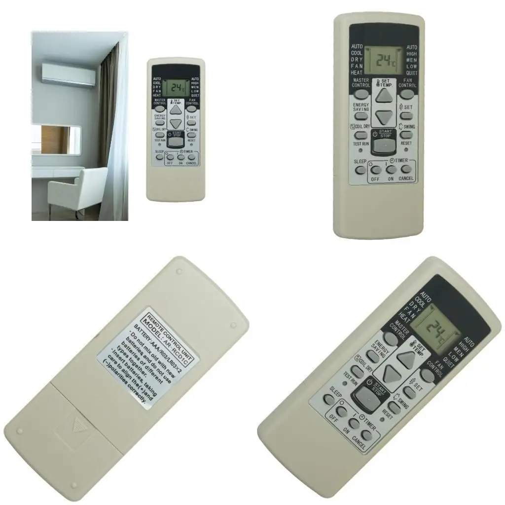 

R53C Replacement Air Conditioner Remote Control for General AR-RCD1C AR-RCD1E