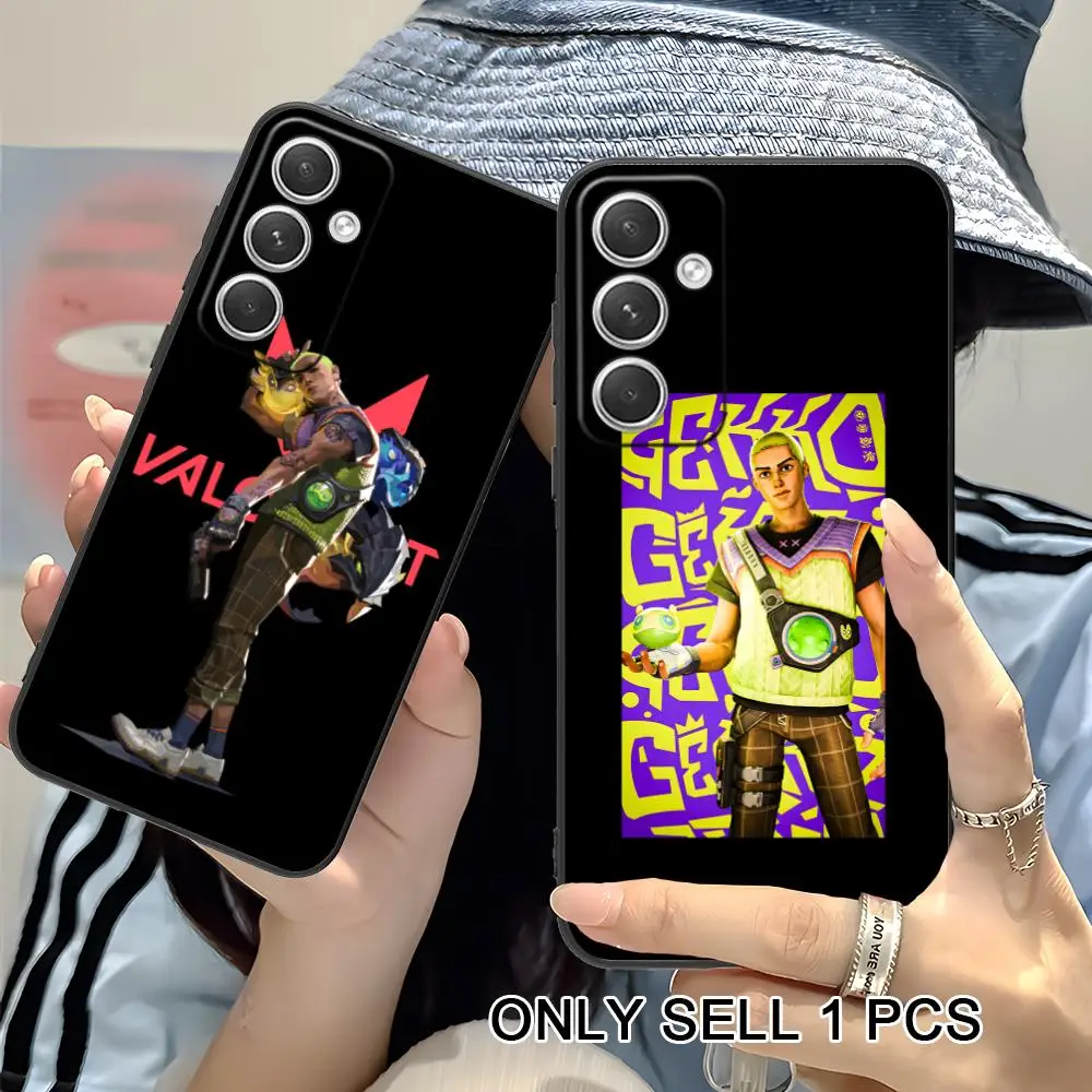 Valo Gekko Phone Case for Samsung Galaxy S26 S25 S24 S23 S22 S21 S20 Note20 Plus FE Ultra Soft TPU Shockproof Cover