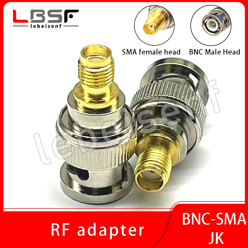 All copper BNC revolving SMA female adapter RF coaxial RF connector SMA outer screw inner hole