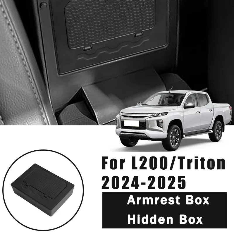 

Для Mitsubishi L200/Triton 2024-2025 подлокотник, скрытая коробка, органайзер для хранения, аксессуары для салона автомобиля, принадлежности