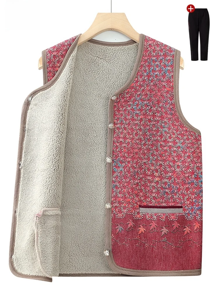 

Весенне-осенний вязаный жилет, женская верхняя одежда для мамы и кардиган для мамы, свитер с открытой передней частью, Thiened Long Sve round Ne