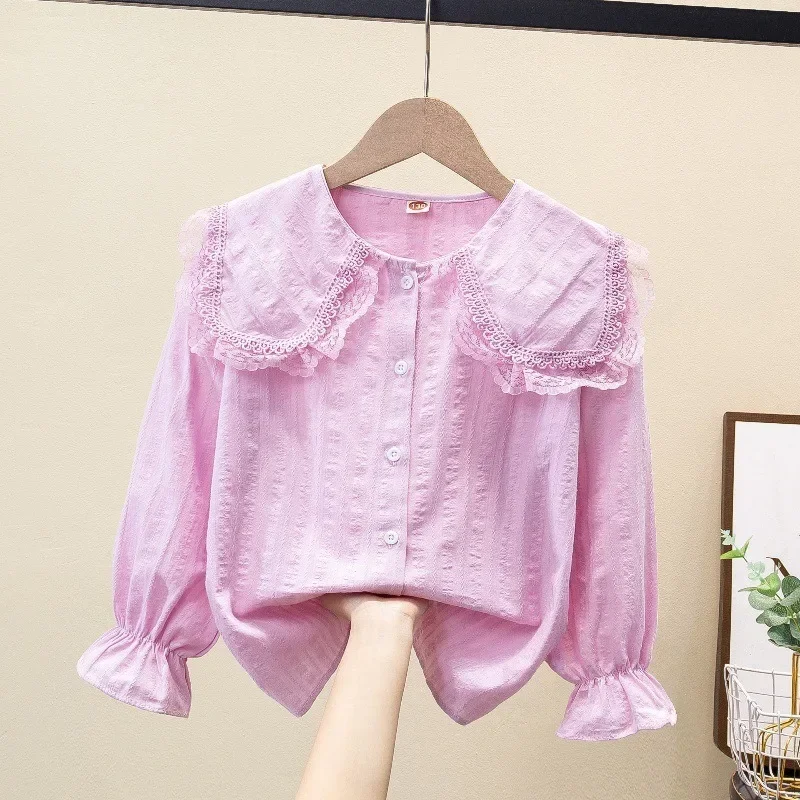 Girls Baby's Kids Blouse Coat Jacket Outwear 2025 Cute Spring Autumn Shirts Cotton Gift Party Sunscreen Children's Clothing