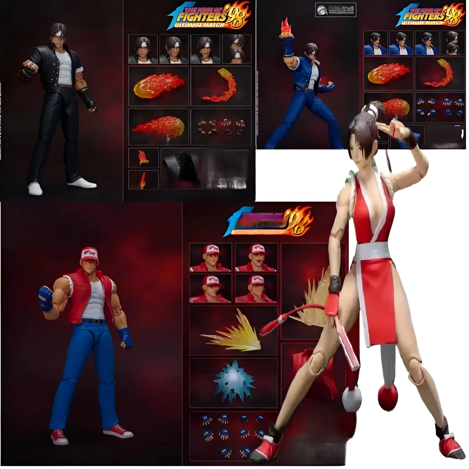 متوفر في المخزون ألعاب StormToys الجديدة 1/12 KOF 98 ملك المقاتلين ثمانية عجل معبد ماري تيري غير معروف النار الأفعى مجموعة الدمى المتنقلة هدية #1