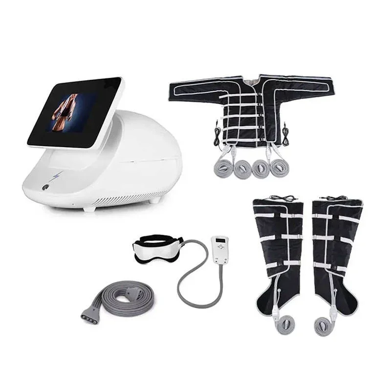 3-in-1-In-1-Luftdruck-Massagegerät mit 24 Kammern, professionelle Ausrüstung für Lymphdrainage und Pressotherapie, Körper- und Schönheitspflege