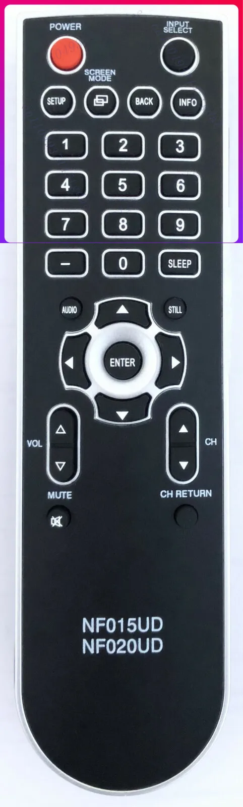 

New NF020UD NF015UD Replacement for Emerson Sylvania TV Remote Control LC420EM8,LC420SS8-