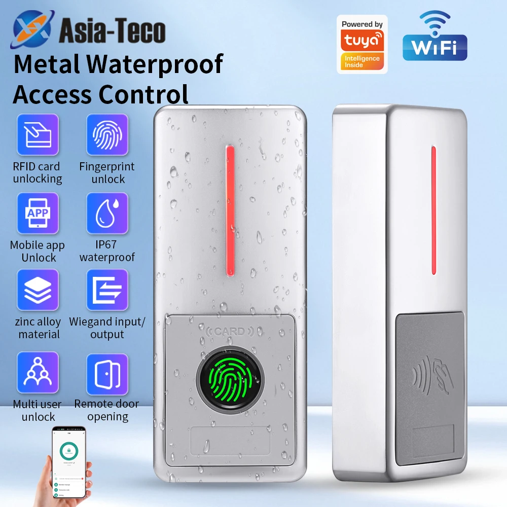防水-wifi-対応-tuya-アプリ-アクセス制御-125khz-1356mhz-rfid-カード-生体認証指紋アクセス制御キーパッド
