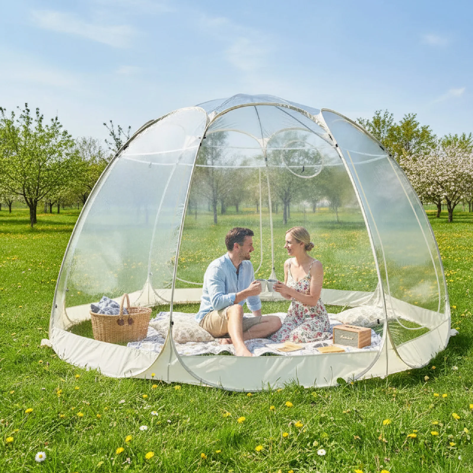 Transparent Bubble Dome Clear PVC Pop Up Instant Shelter Backyard Garden Camping Picnic Wedding Party Event Outdoor Hot