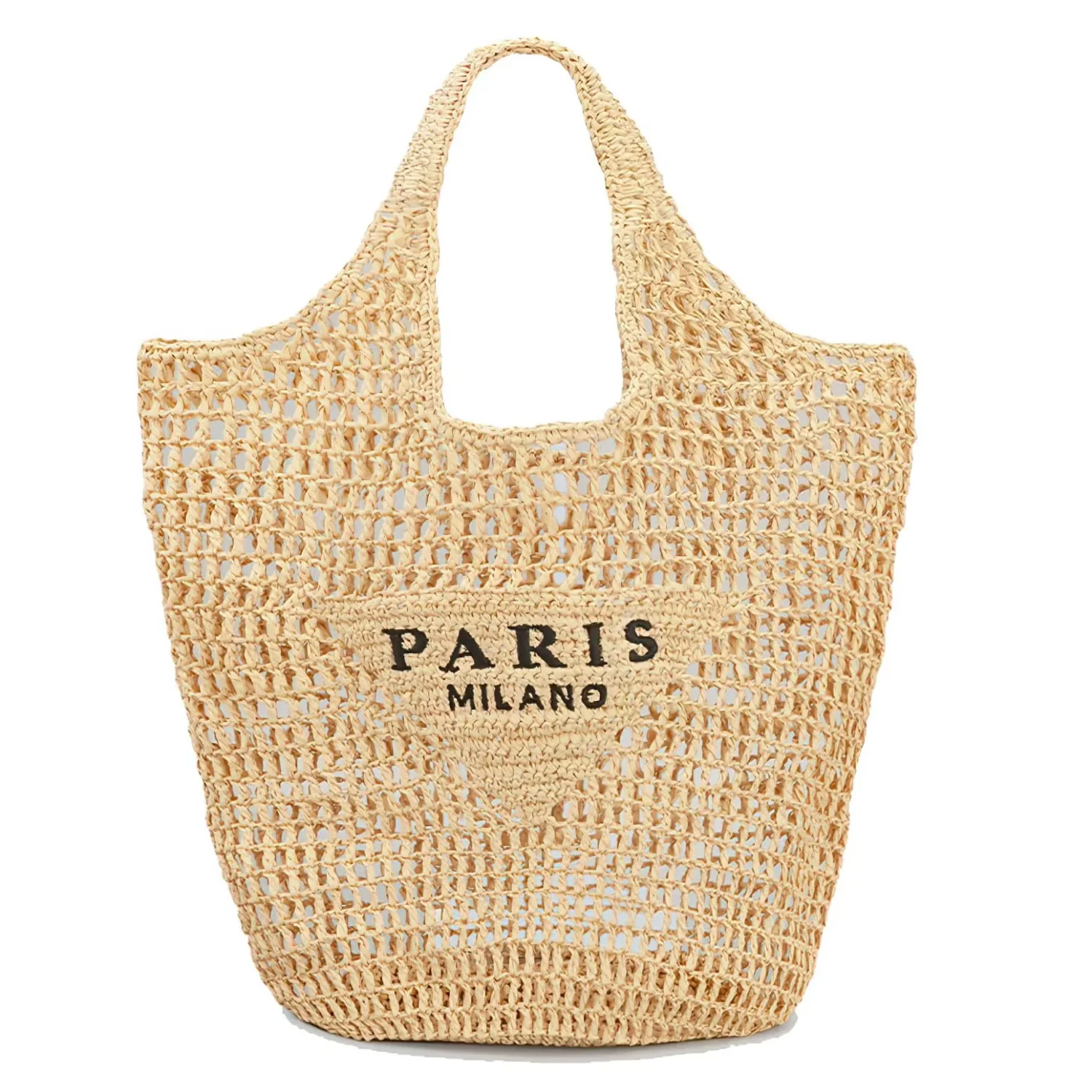 

2024 hotsale Women's Straw Beach Mesh Woven Tote One Large Travel Shoulder Tote handbags