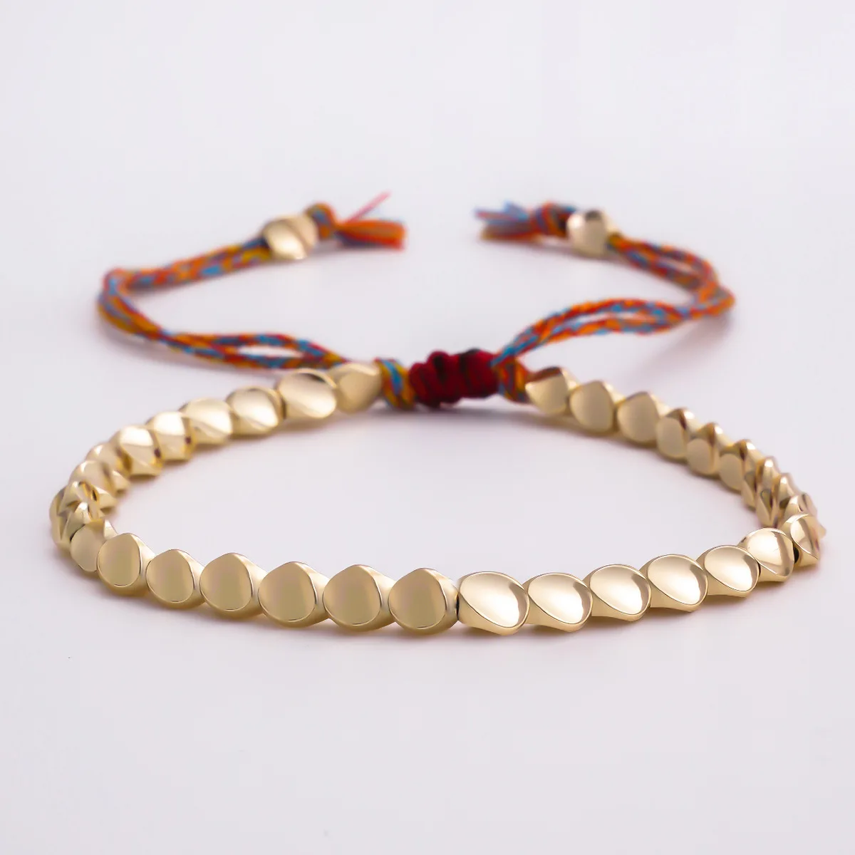 

Women's Bohemian Geometric Bracelet Gold Color Ball Rope with Long Tassel Unique Lucky Design Jewelry for Lovers